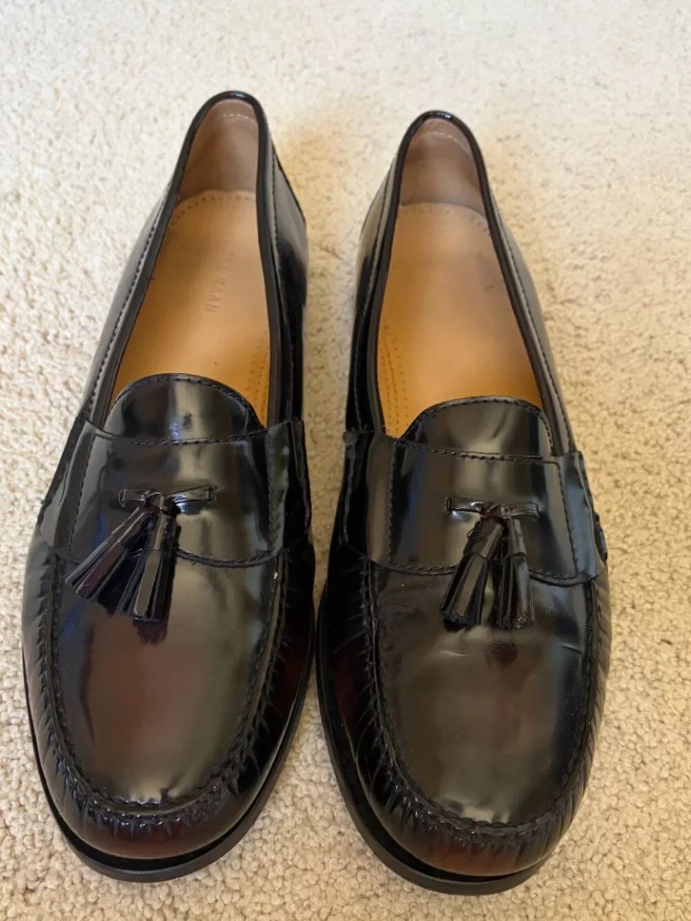 Cole Haan Men's Pinch Tassel Loafer Dress Casual Shoes Sz 15 Burgundy